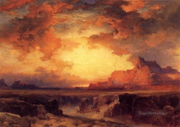 フォート ウィンゲート近くのニューメキシコ州の風景 トーマス モラン Oil Paintings